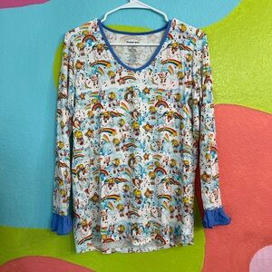 Sweet Pea Rainbow Brite pj Top